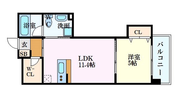 舟入本町駅 徒歩4分 8階の物件間取画像